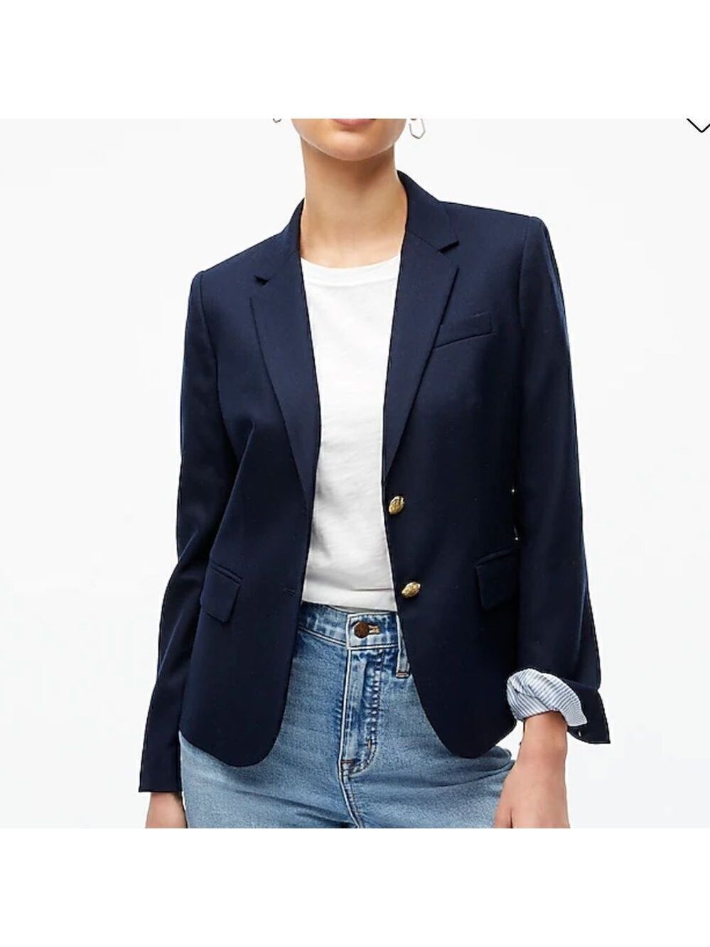 J. Crew Navy Schoolboy Blazer